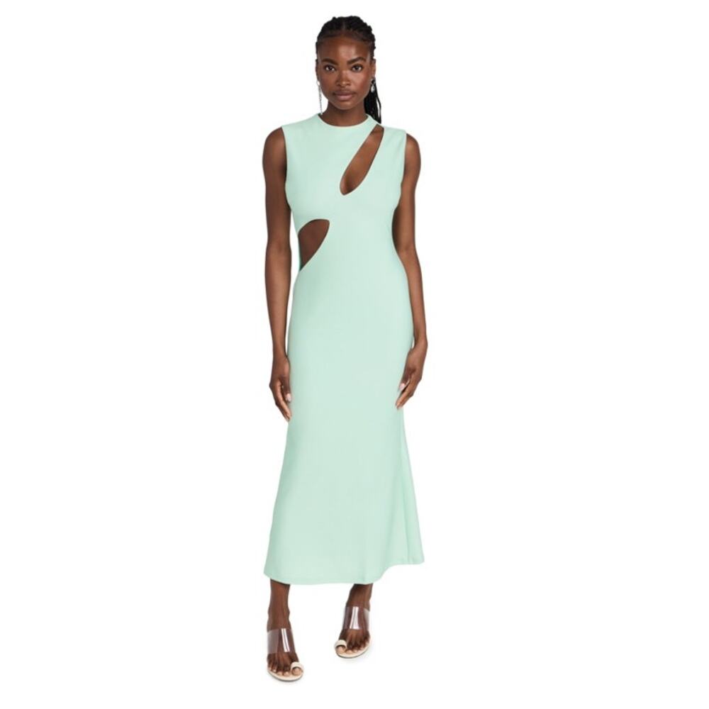 ATOIR The Forte Cut-out Midi Dress In Blue-lt NWT size 6